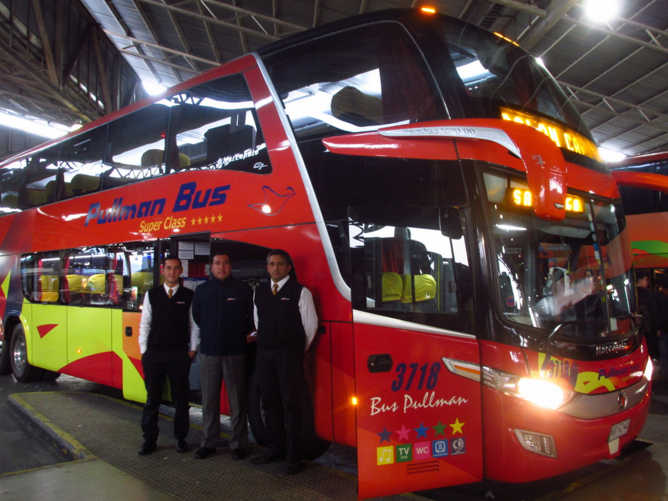 Tripulación Pullman Bus 3718